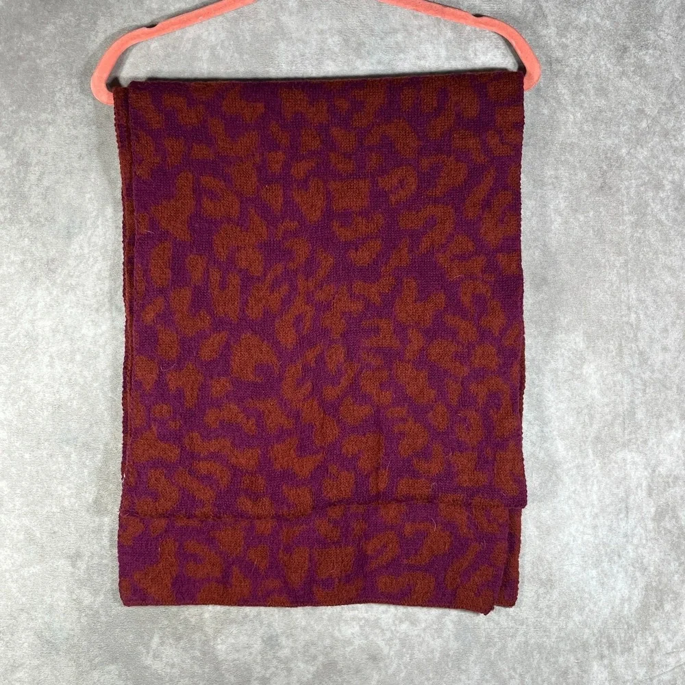 Athleta Morro Cozy Leopard Scarf Womens One Size Dried Cinnamon‎ Multifunctional